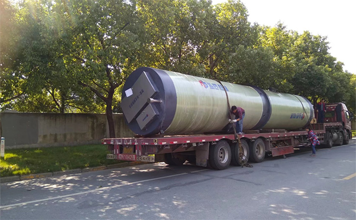 濟南玻璃鋼一體(ti) 化預製泵站廠家