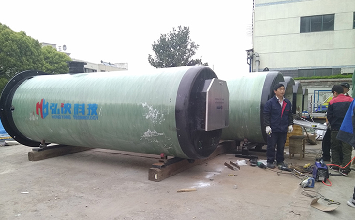 玻璃鋼一體(ti) 化預製泵站