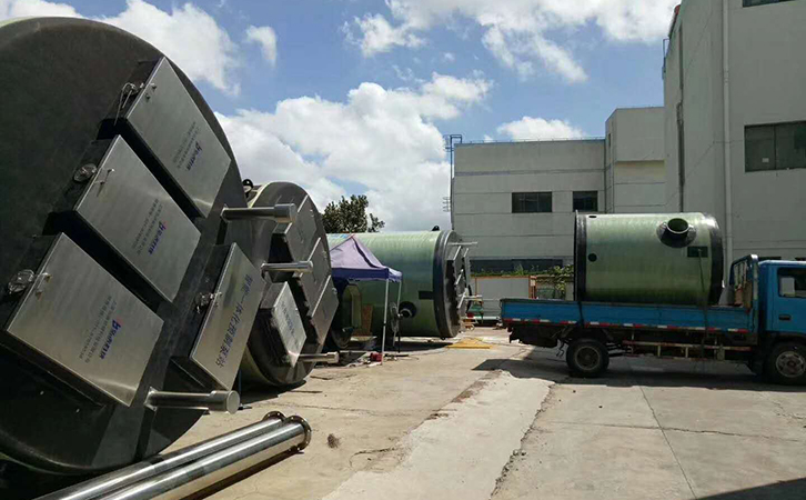 汙水提升一體(ti) 化預製泵站安裝