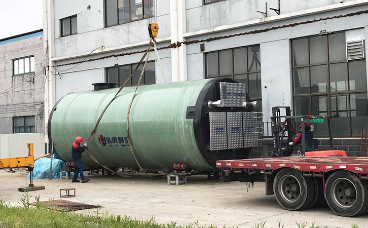 一體(ti) 式玻璃鋼泵站廠家
