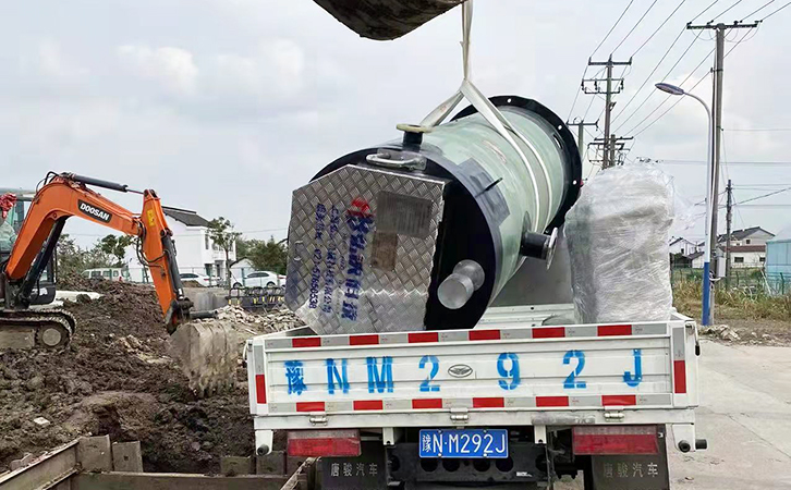 玻璃鋼一體(ti) 化預製泵站