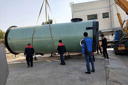 玻璃鋼一體(ti) 化汙水提升泵站