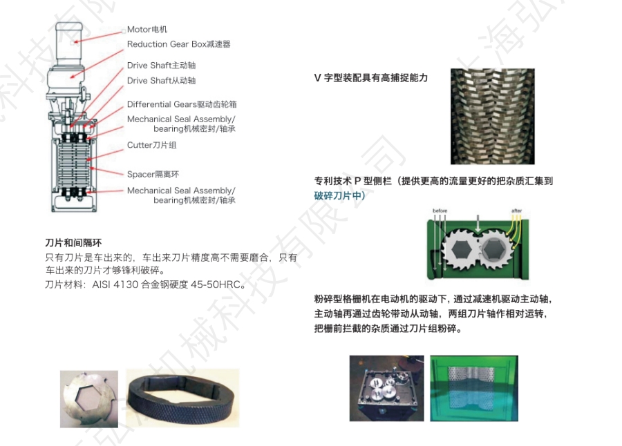 泵站進水管路選粉碎性格柵與(yu) 提籃格柵