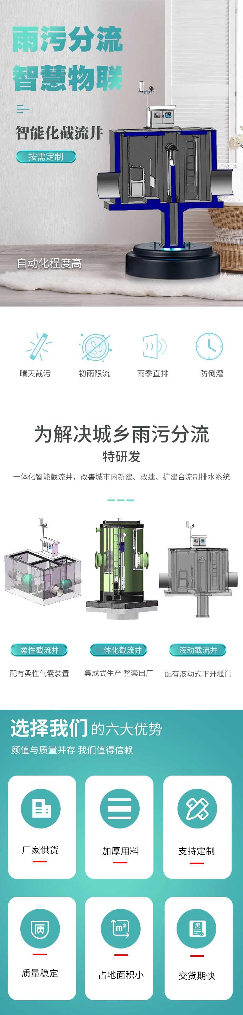 雨汙分流智能化截流井