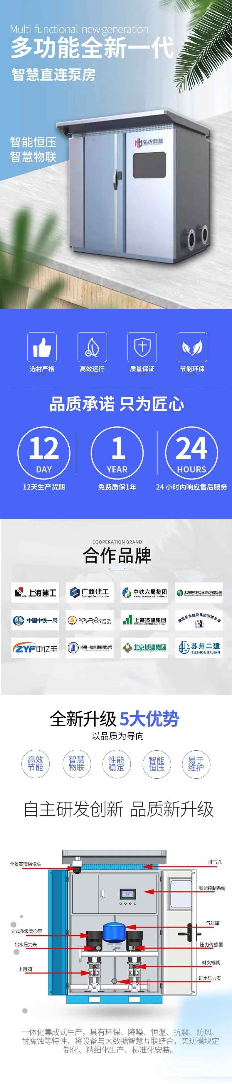 智慧城鄉(xiang) 供水泵房-智能一體(ti) 化直連泵房 